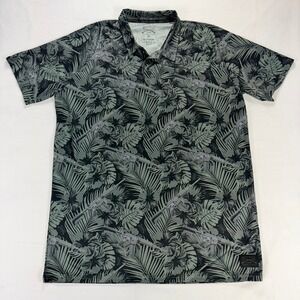 Grunt Style Mens 3XL Tropical AR Rifle Camo Button Down Short Sleeve Polo Shirt